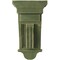 Ekena Millwork 5 1/2"W x 5 1/2"D x 10"H Raised Fluting Wood Vintage Decor Corbel, Restoration Green CORWD05X05X10RAGR - alternate 3